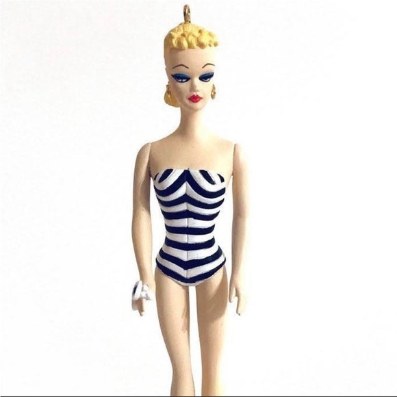 1994 Hallmark Barbie Keepsake Ornament - Debut 1959 - Swimsuit - Picture 2 of 4